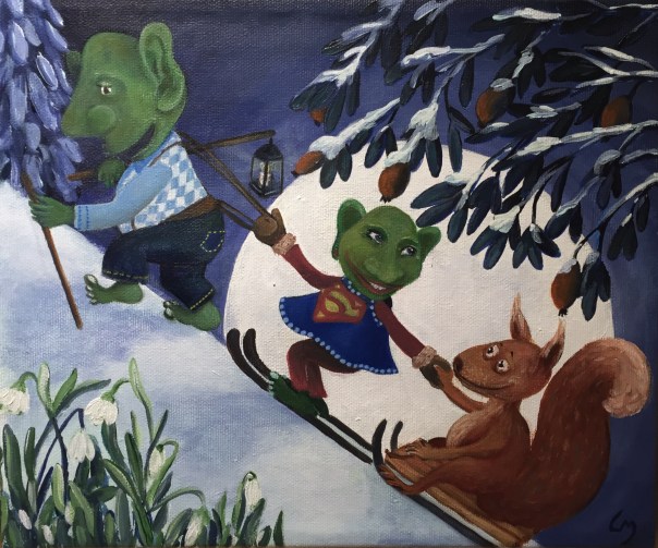 323. En vinternat Lotte