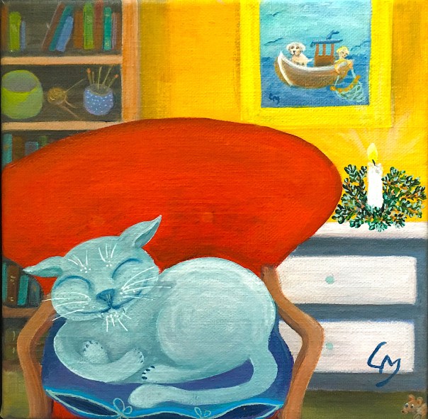 397. Lotte - Kat i stol